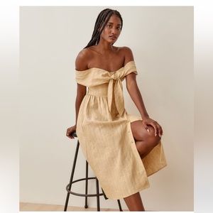 The Reformation Barrington Linen Dress
